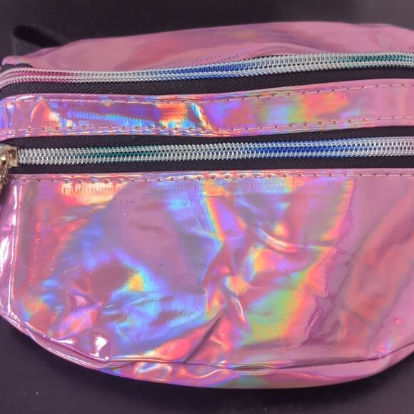 Iridescent Metallic Pink‎ Waistband / Fanny Pack / Crossbody - Picture 3 of 9